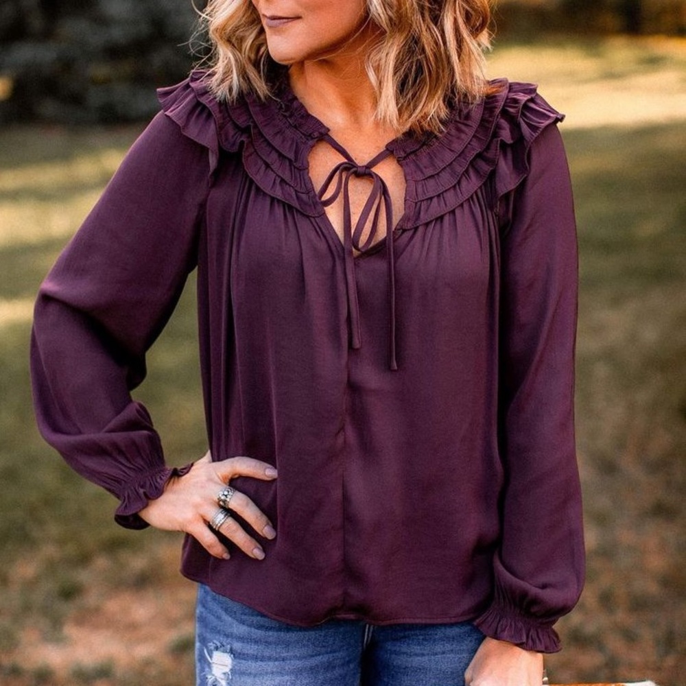 Current Air Ruffle Detailed Blouse